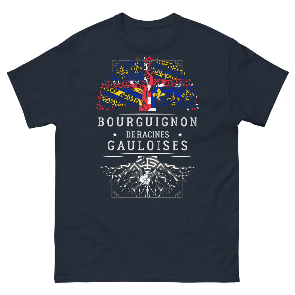 T-shirt Bourgogne bleu marine - Bourguignon de racines gauloises