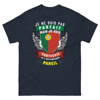 Thumbnail for T-shirt Portugais bleu marine - Je ne suis pas parfait je suis Portugais