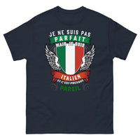 Thumbnail for T-shirt Italie bleu marine - Je ne suis pas parfait, Italien presque pareil