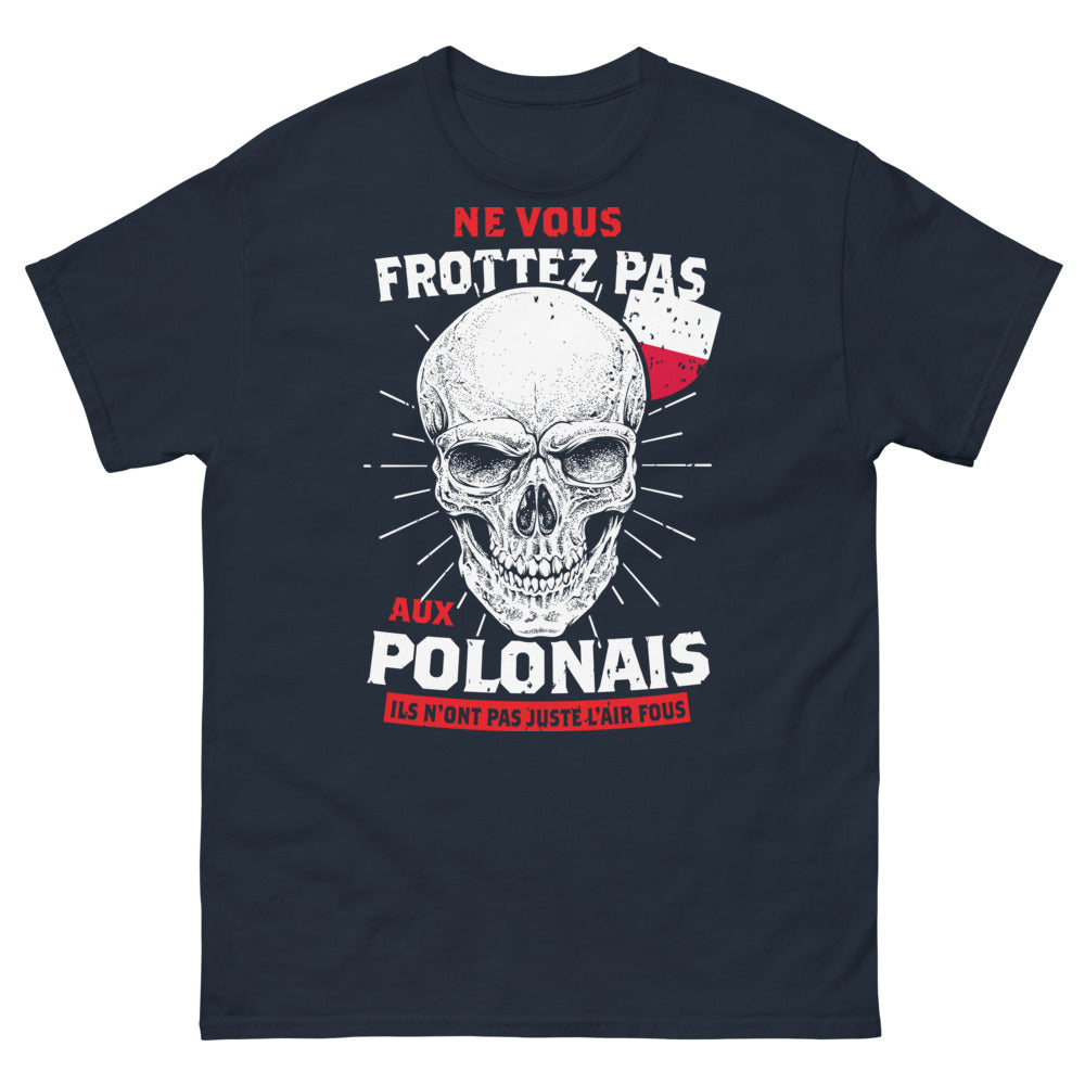 T-shirt Pologne marine - Ne vous frottez pas !