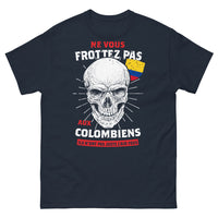 Thumbnail for T-shirt Colombiens bleu marine - Ne vous frottez pas aux Colombiens
