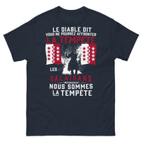 Thumbnail for T-shirt Valais bleu marine - La tempête c'est nous !