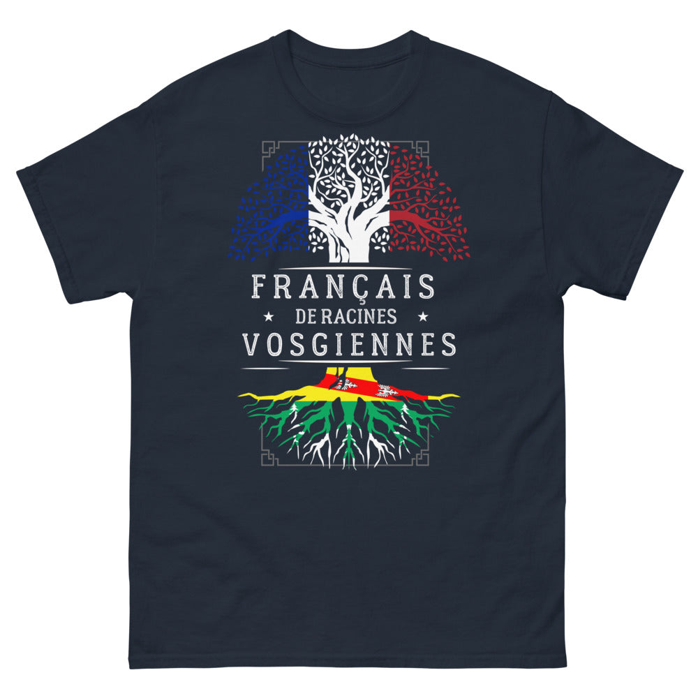 T-shirt Vosges bleu marine - Français de racines vosgiennes