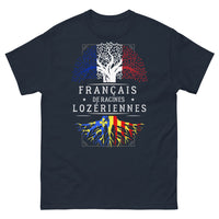 Thumbnail for T-shirt Lozère marine - Français de racines lozériennes