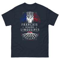 Thumbnail for T-shirt Limousin bleu marine - Français de racines limousines