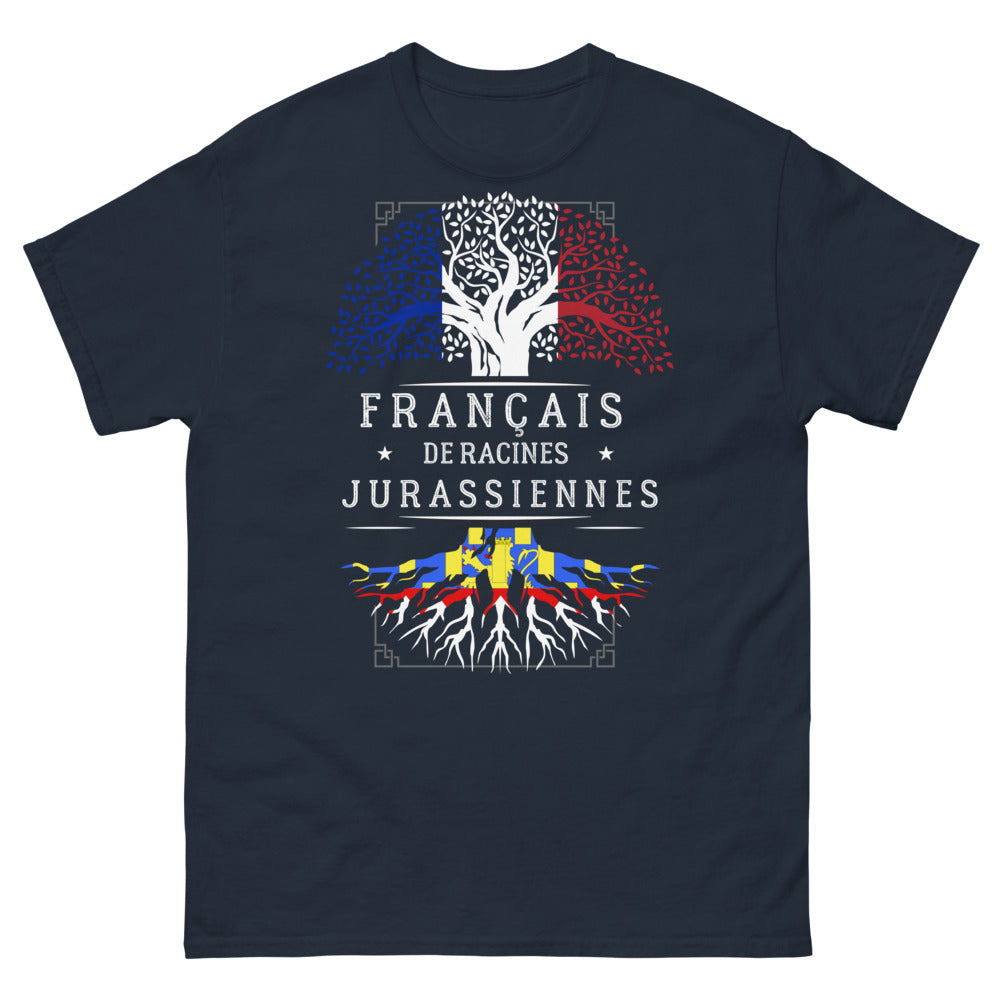 T-shirt Jura bleu marine - Français de racines jurassiennes