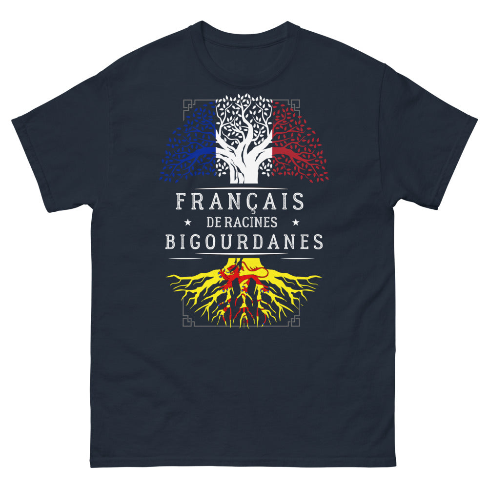 T-shirt Bigourdan bleu marine - Français de Racines Bigourdanes