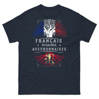 Thumbnail for T-shirt Aveyron bleu marine - Français de racines Aveyronnaises