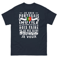 Thumbnail for T-shirt Portugais marine - Je fais ce que je veux