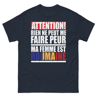 Thumbnail for T-shirt Roumanie marine - Rien ne peut me faire peur