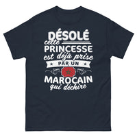 Thumbnail for T-shirt Maroc bleu marine - Princesse prise par un Marocain qui déchire