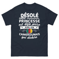 Thumbnail for T-shirt Cameroun princesse marine - Cette princesse est camerounaise