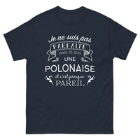 Thumbnail for T-shirt Polonaise bleu marine - Je ne suis pas parfaite