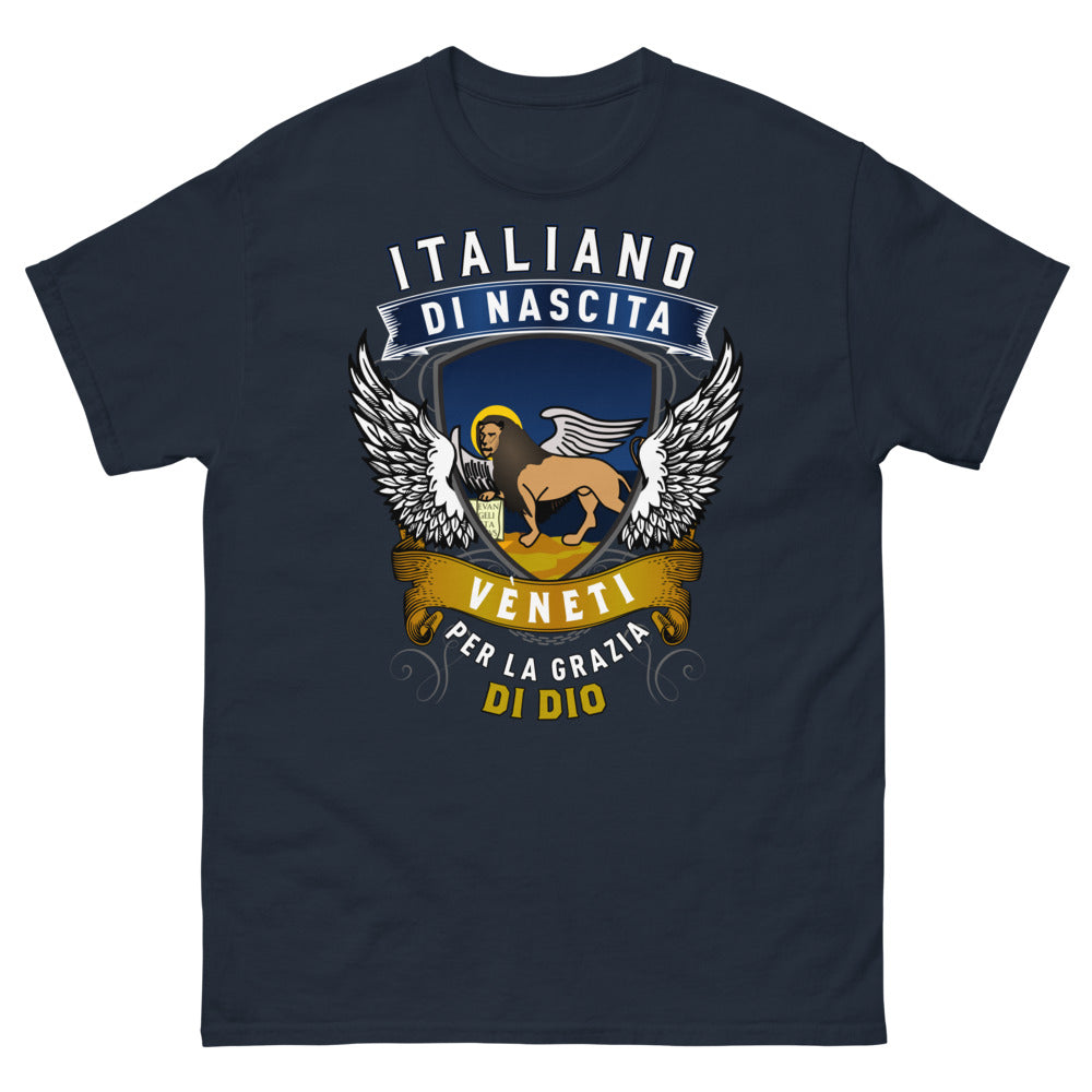 T-shirt Veneto bleu marine - Italiano di Nascita, Veneti per la grazia di Dio