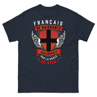 Thumbnail for T-shirt Toulonnais bleu marine - Français de naissance, grâce de Dieu