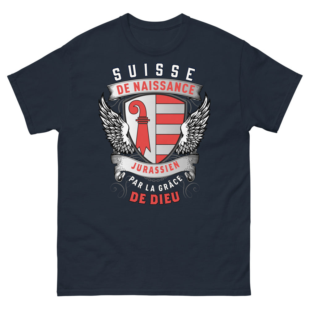 T-shirt Jura bleu marine - Suisse de Naissance