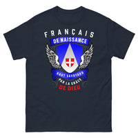 Thumbnail for T-shirt Haute-Savoie bleu marine - Fier Haut-Savoyard par la Grâce de Dieu