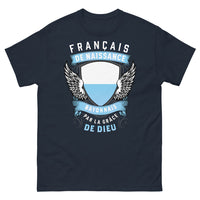 Thumbnail for T-shirt Bayonnais Pays Basque marine - Français de naissance, Bayonnais par la grâce de Dieu