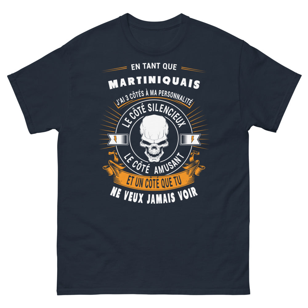 T-shirt Martinique bleu marine - Silencieux, amusant, intrépide