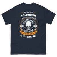 Thumbnail for T-shirt Colombien bleu marine - 3 côtés à ma personnalité