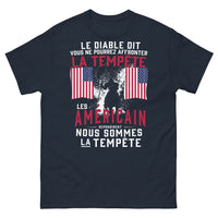 Thumbnail for T-shirt Esprit américain bleu marine - La Tempête