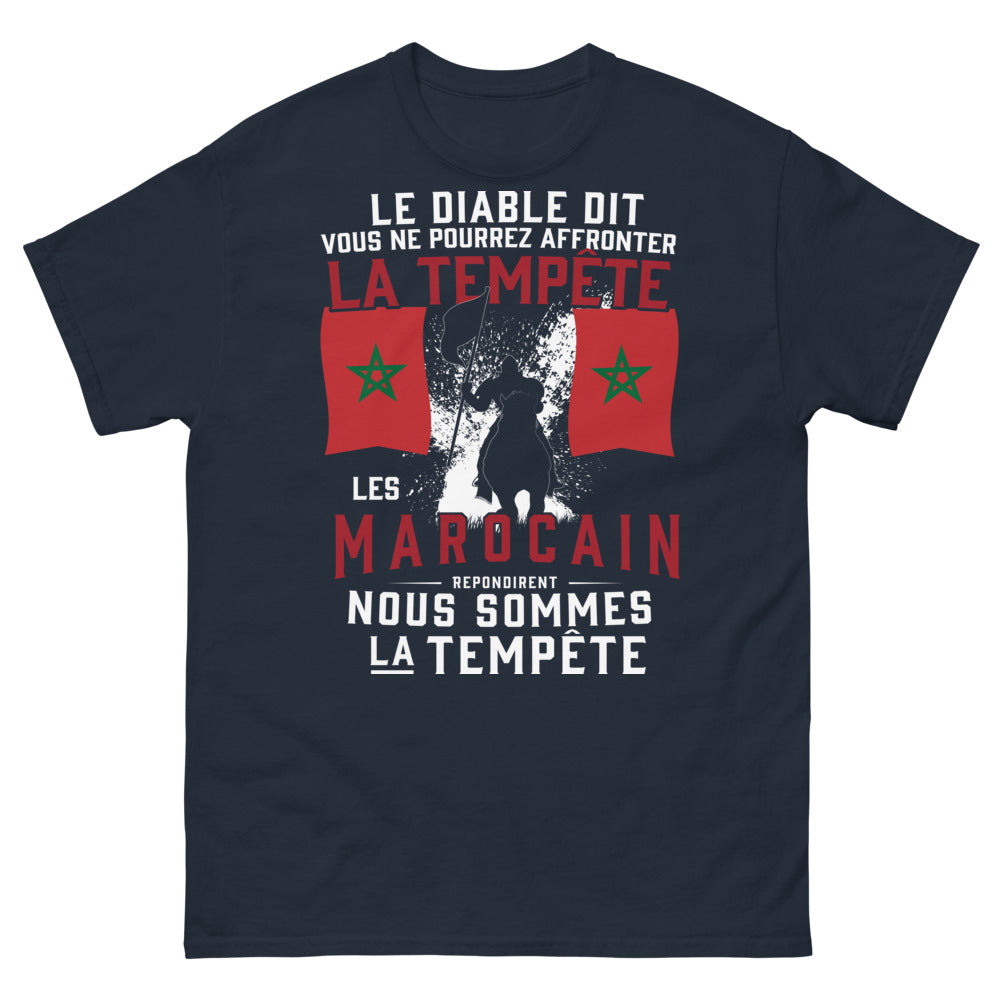 T-shirt Maroc bleu marine - Nous sommes la tempête