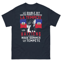 Thumbnail for T-shirt Haïti bleu marine - Nous sommes la tempête