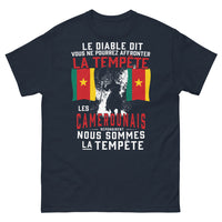 Thumbnail for T-shirt Cameroun marine - La Tempête Camerounaise, état d'esprit