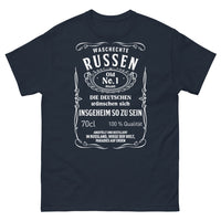 Thumbnail for Marineblaues T-Shirt Russland - Deutsche Wünschen, Nr. 1 Marke