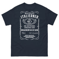 Thumbnail for Marineblaues T-Shirt Italien - Waschechte Italiener