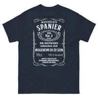 Thumbnail for T-Shirt Spanier marineblau - Waschechte Spanier, die Deutschen wünschen sich so zu sein