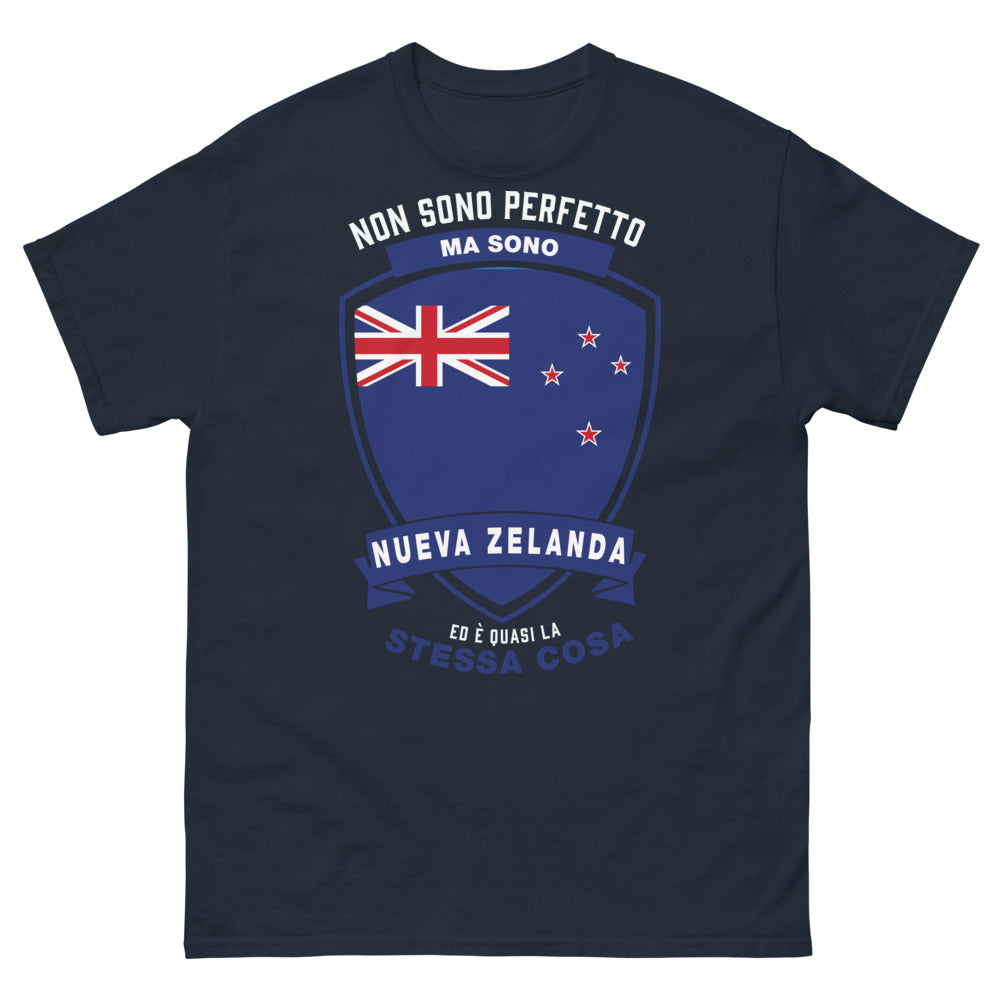 T-shirt Nouvelle-Zélande marine - Non sono perfetto ma sono neozelandese