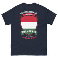 Thumbnail for T-Shirt Ungheria Blu Navy - Non sono perfetto, ma sono ungherese