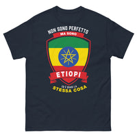 Thumbnail for T-Shirt Etiopia blu scuro - Non sono perfetto ma sono Etiopi