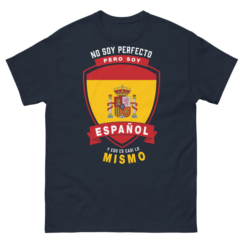T-shirt Espagnol marine - No soy perfecto, pero soy español