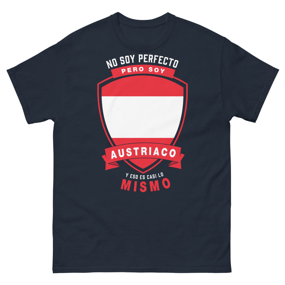 T-shirt Austriaco marine - No soy perfecto, pero soy Austriaco