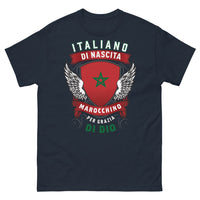 Thumbnail for T-shirt Italien Marocain marine - italiano di nascita, marocchino per grazia di Dio