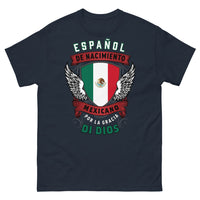 Thumbnail for T-shirt Mexique marine - Mexicano de nacimiento por la gracia de Dios