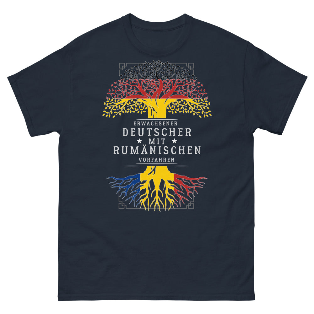 T-shirt Deutsche mit rumänischen Vorfahren marine - Für Deutsche mit rumänischen Vorfahren