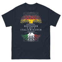 Thumbnail for T-shirt Allemand origines italiennes marine - fierté et clin d'œil