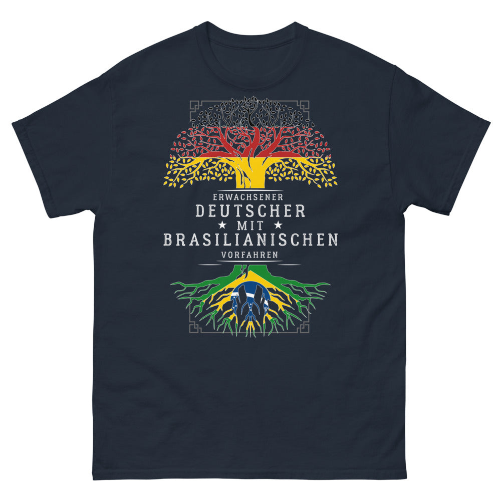 T-shirt Allemagne-Brésil marine - Deutsche mit brasilianischen Wurzeln