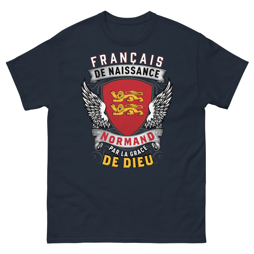T-shirt Normand marine - Français de naissance