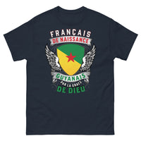 Thumbnail for T-shirt Français de naissance marine - Guyanais par la grâce de Dieu