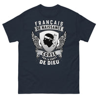 Thumbnail for T-shirt Corse marine - Français de naissance, hommage à l'île de Beauté