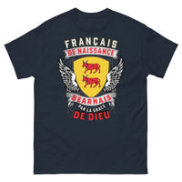 Thumbnail for T-shirt Béarnais marine - Français de naissance, Béarnais par la grâce de Dieu