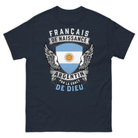 Thumbnail for T-shirt Français de naissance Argentin marine - Par la grâce de Dieu