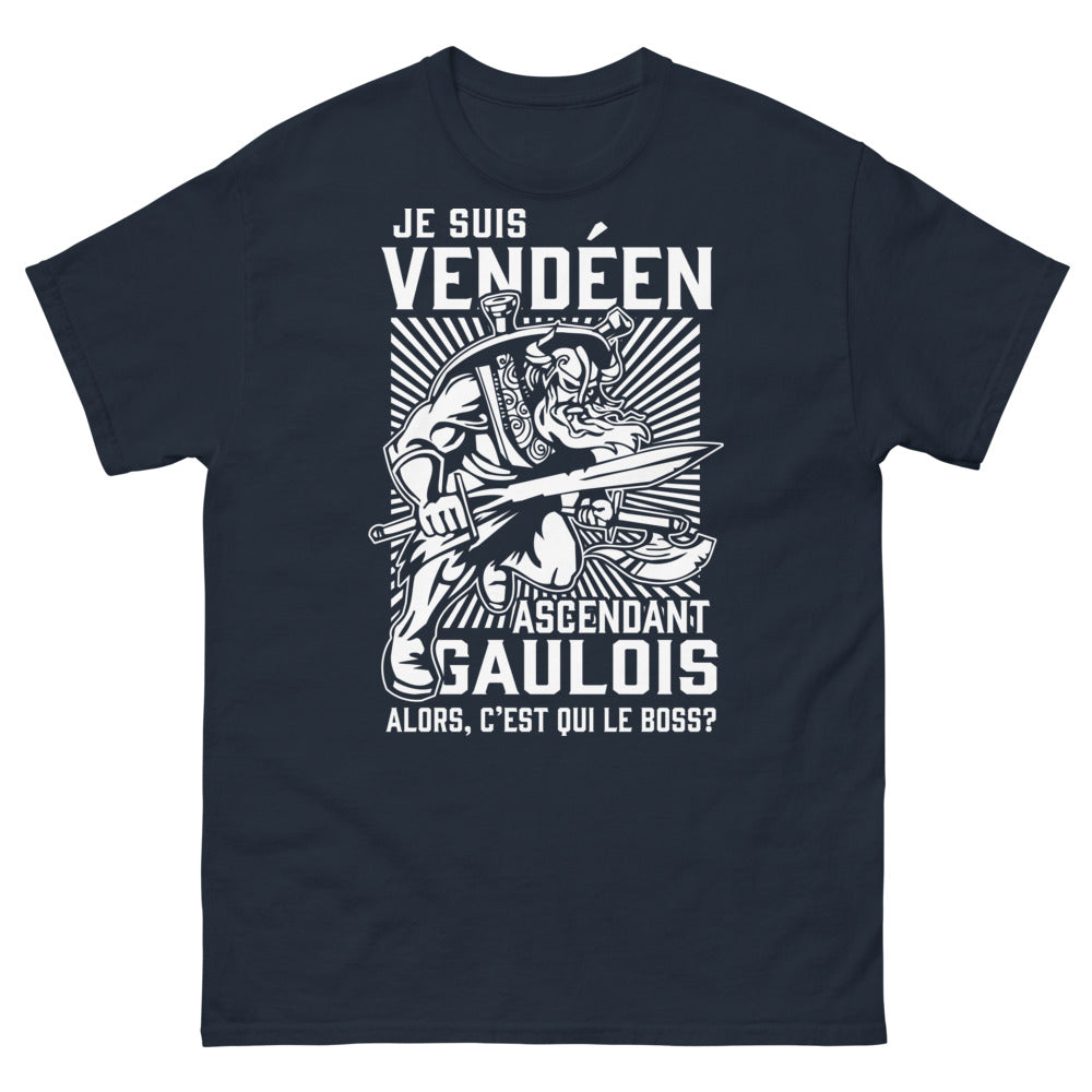 T-shirt Vendée marine - Je suis vendéen ascendant gaulois