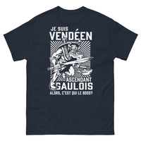 Thumbnail for T-shirt Vendée marine - Je suis vendéen ascendant gaulois
