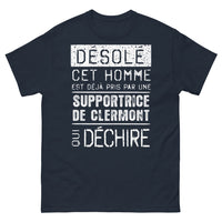 Thumbnail for T-shirt Supporter Clermont marine - Désolé, cet homme est déjà pris