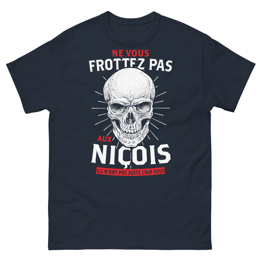T-shirt Niçois marine - Ne vous frottez pas aux Niçois